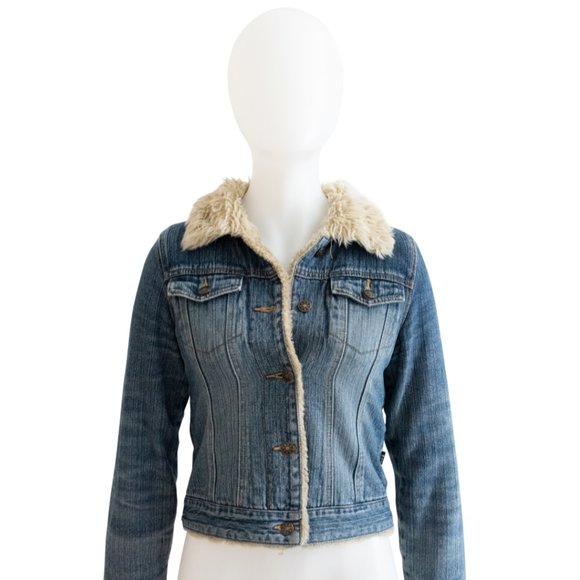 Jennifer Lopez Jackets & Blazers - J Lo by Jennifer Lopez Cropped Denim Jacket S